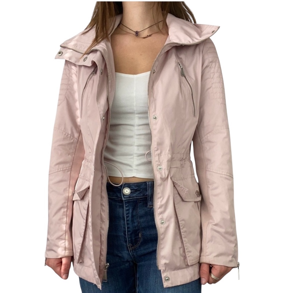 Nwt Bcbgeneration Blush Pink Lightweight Anorak Jacket Size M
